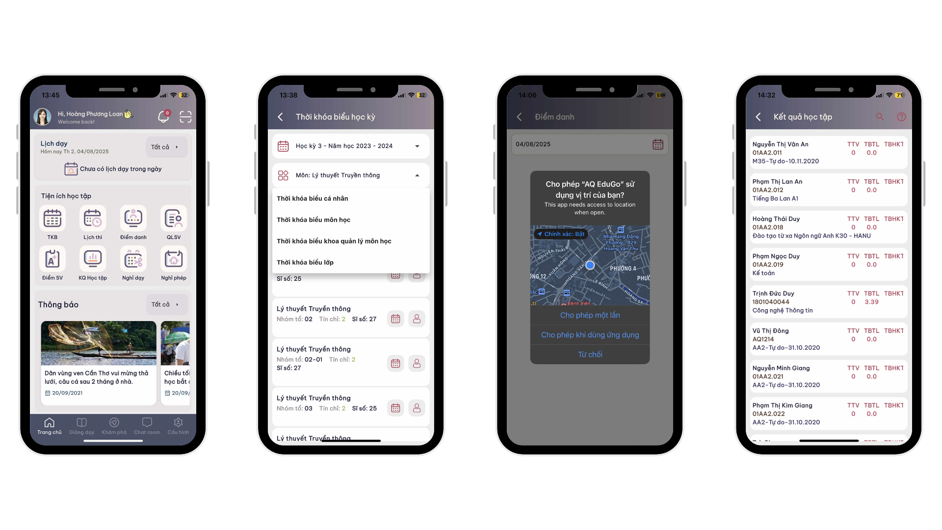 Ứng dụng quản lý giảng dạy