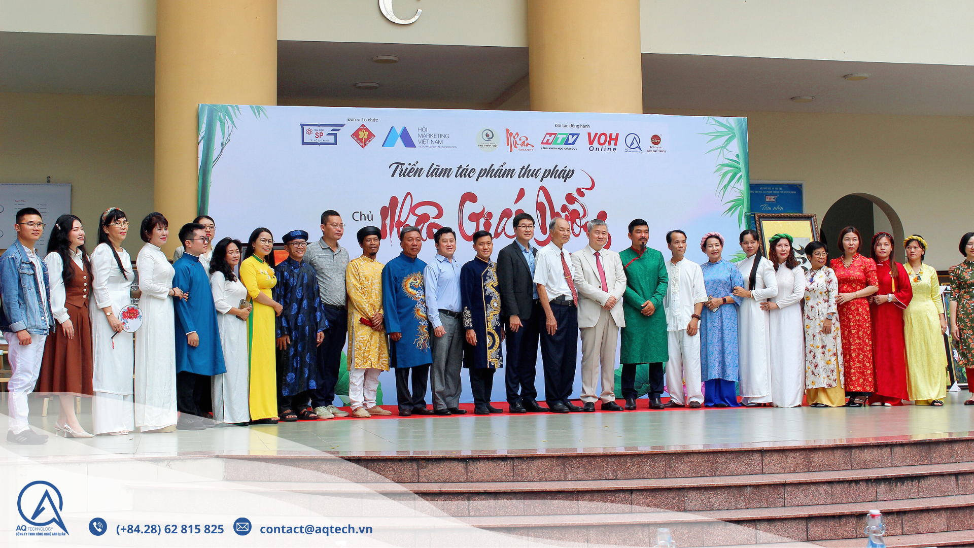AQTech Tài Trợ & Tham Dự “Hội thi viết Thư pháp Việt Nam và Triển lãm tác phẩm thư pháp” tại HCMUE