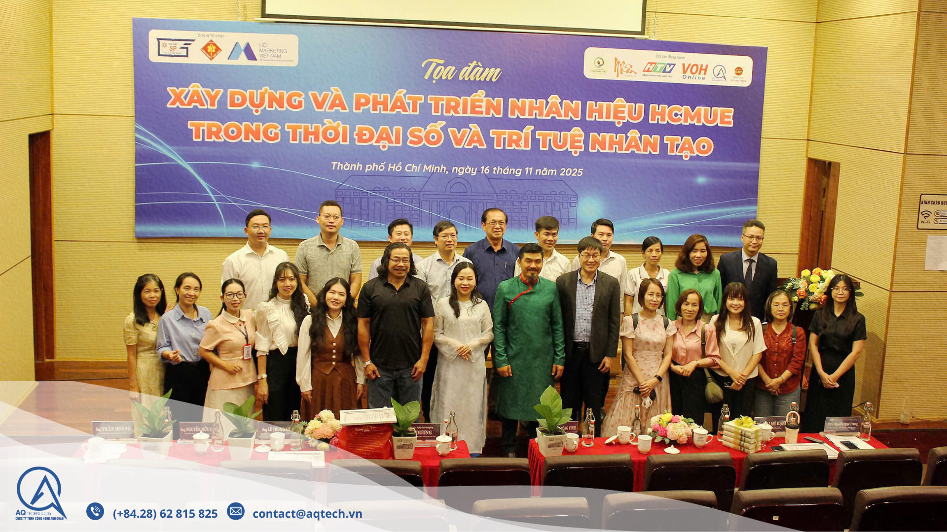 AQTech tham dự Tọa đàm “Xây dựng và phát triển nhân hiệu HCMUE trong thời đại số và trí tuệ nhân tạo”