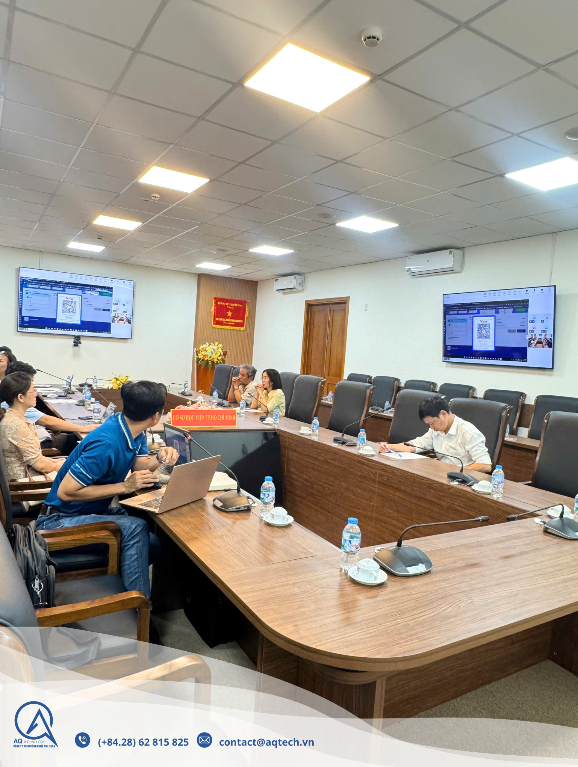 AQTech làm việc cùng Học viện Bưu chính Viễn thông cơ sở TP. Hồ Chí Minh